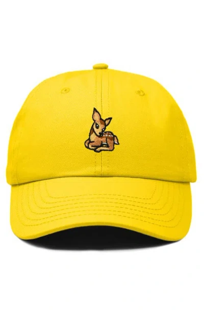 Dalix Fawn Embroidered Outdoor Cap In Gold
