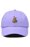 Dalix Fawn Embroidered Outdoor Cap In Lavender