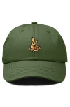 Dalix Fawn Embroidered Outdoor Cap In Olive