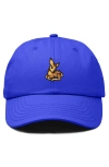 Dalix Fawn Embroidered Outdoor Cap In Royal Blue