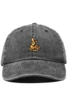 Dalix Fawn Embroidered Outdoor Cap In Washed Black