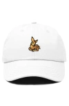 Dalix Fawn Embroidered Outdoor Cap In White