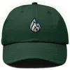 Dalix Fire Dad Hat In Dark Green