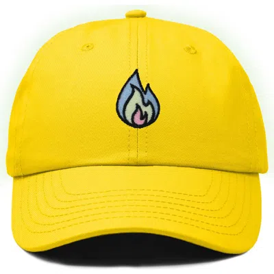 Dalix Fire Dad Hat In Gold