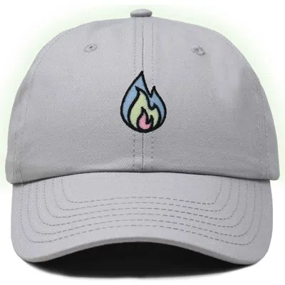 Dalix Fire Dad Hat In Gray