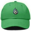 Dalix Fire Dad Hat In Kelly Green