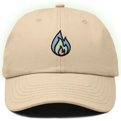 Dalix Fire Dad Hat In Khaki