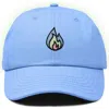 Dalix Fire Dad Hat In Light Blue