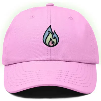 Dalix Fire Dad Hat In Light Pink