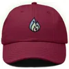 Dalix Fire Dad Hat In Maroon