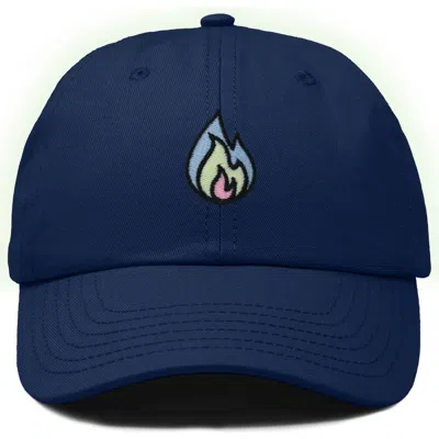 Dalix Fire Dad Hat In Navy Blue