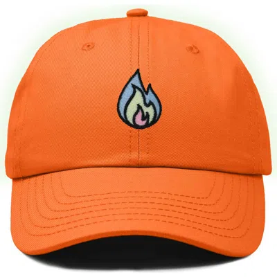 Dalix Fire Dad Hat In Orange