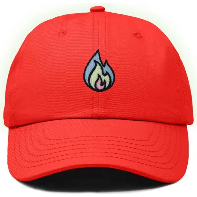 Dalix Fire Dad Hat In Red