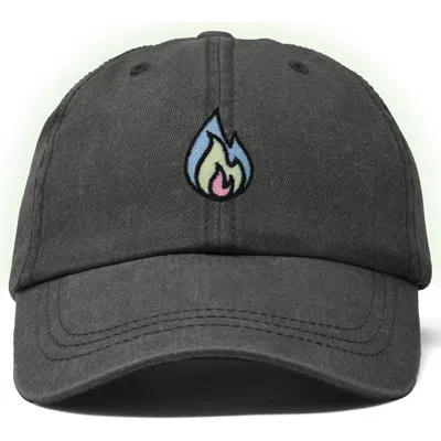 Dalix Fire Dad Hat In Washed Gray