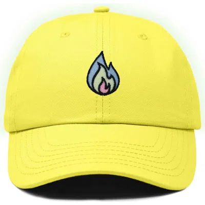 Dalix Fire Dad Hat In Yellow