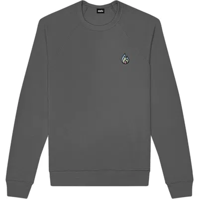 Dalix Fire Fleece Sweatshirt In Asphalt Gray