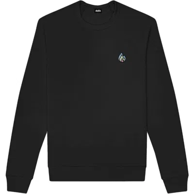 Dalix Fire Fleece Sweatshirt In Black