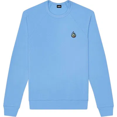 Dalix Fire Fleece Sweatshirt In Carolina Blue
