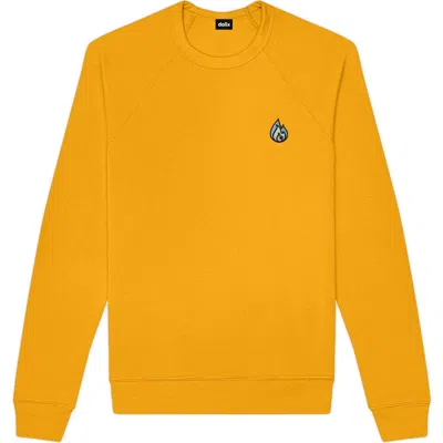 Dalix Fire Fleece Sweatshirt In Gold