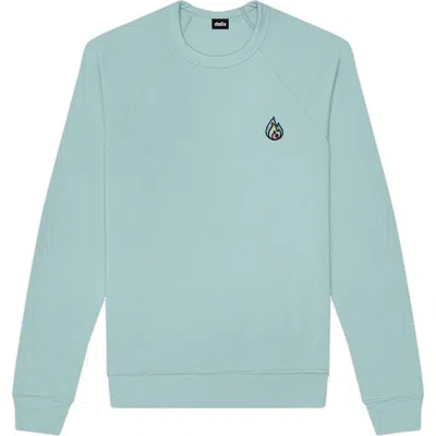Dalix Fire Fleece Sweatshirt In Heather Blue Lagoon