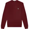Dalix Fire Fleece Sweatshirt In Maroon