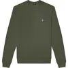 Dalix Fire Fleece Sweatshirt In Military Green