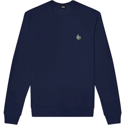 Dalix Fire Fleece Sweatshirt In Navy Blue