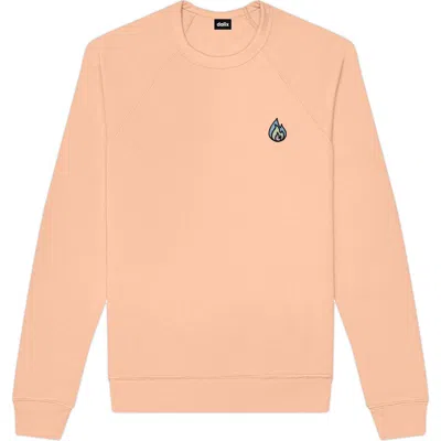 Dalix Fire Fleece Sweatshirt In Peach