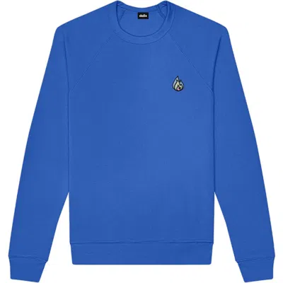 Dalix Fire Fleece Sweatshirt In True Royal
