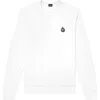 Dalix Fire Fleece Sweatshirt In White