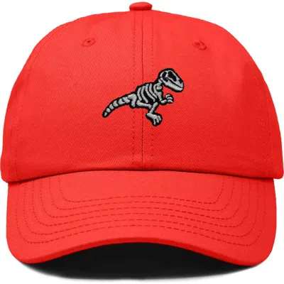 Dalix Fossil Embroidered Outdoor Hat In Red