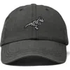 Dalix Fossil Embroidered Outdoor Hat In Washed Gray