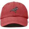 Dalix Fossil Embroidered Outdoor Hat In Washed Red