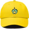 Dalix Froggy Unicorn Embroidered Cap In Gold