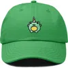 Dalix Froggy Unicorn Embroidered Cap In Kelly Green