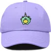 Dalix Froggy Unicorn Embroidered Cap In Lavender