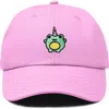 Dalix Froggy Unicorn Embroidered Cap In Light Pink