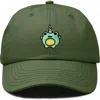 Dalix Froggy Unicorn Embroidered Cap In Olive