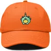 Dalix Froggy Unicorn Embroidered Cap In Orange