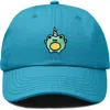 Dalix Froggy Unicorn Embroidered Cap In Teal