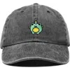 Dalix Froggy Unicorn Embroidered Cap In Washed Black