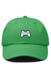 Dalix Game Controller Embroidered Hat In Kelly Green