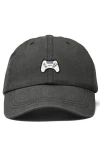 Dalix Game Controller Embroidered Hat In Washed Gray