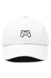 Dalix Game Controller Embroidered Hat In White