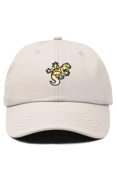 Dalix Gecko Embroidered Casual Cap In Neutral