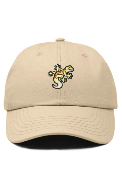 Dalix Gecko Embroidered Casual Cap In Neutral