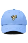 Dalix Gecko Embroidered Casual Cap In Light Blue