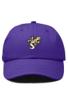 Dalix Gecko Embroidered Casual Cap In Purple