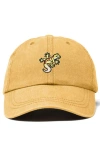 Dalix Gecko Embroidered Casual Cap In Yellow