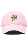 Dalix Gecko Embroidered Casual Cap In Pink